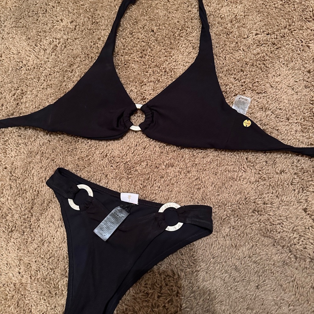 Black Halter Bikini Sets